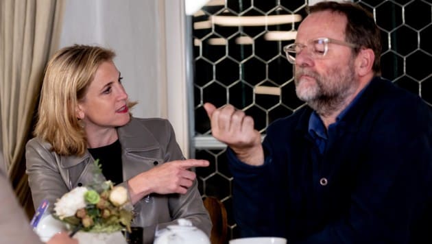 Meinl Reisinger und Schellhorn im November 2023 (Bild: Imre Antal)