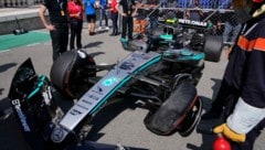 Andrea Kimi Antonelli crashte seinen Boliden im Q1. (Bild: AP/AP Photo/Manu Fernandez)