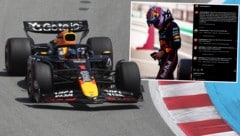 Max Verstappen ruderte nach seinem gefährlichen Manöver in Barcelona zurück. (Bild: Krone KREATIV/APA/AFP/Pierre-Philippe MARCOU, instagram.com/maxverstappen1)