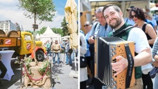 Festlichkeit wurde bei der Waldviertel pur wieder großgeschrieben. Als Dankeschön gab es für die Gastgeber eine Kornelkirsche. (Bild: Krone KREATIV/Peter Tomschi, LWmedia/Leonardo Ramirez)