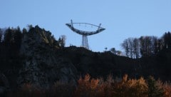 Der sogenannte Bananenmast am Nockstein bei Koppl war lange umstritten. (Bild: Tröster Andreas)